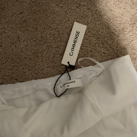 Commense White Strapless Dress XS. Nwt - Picture 2 of 3